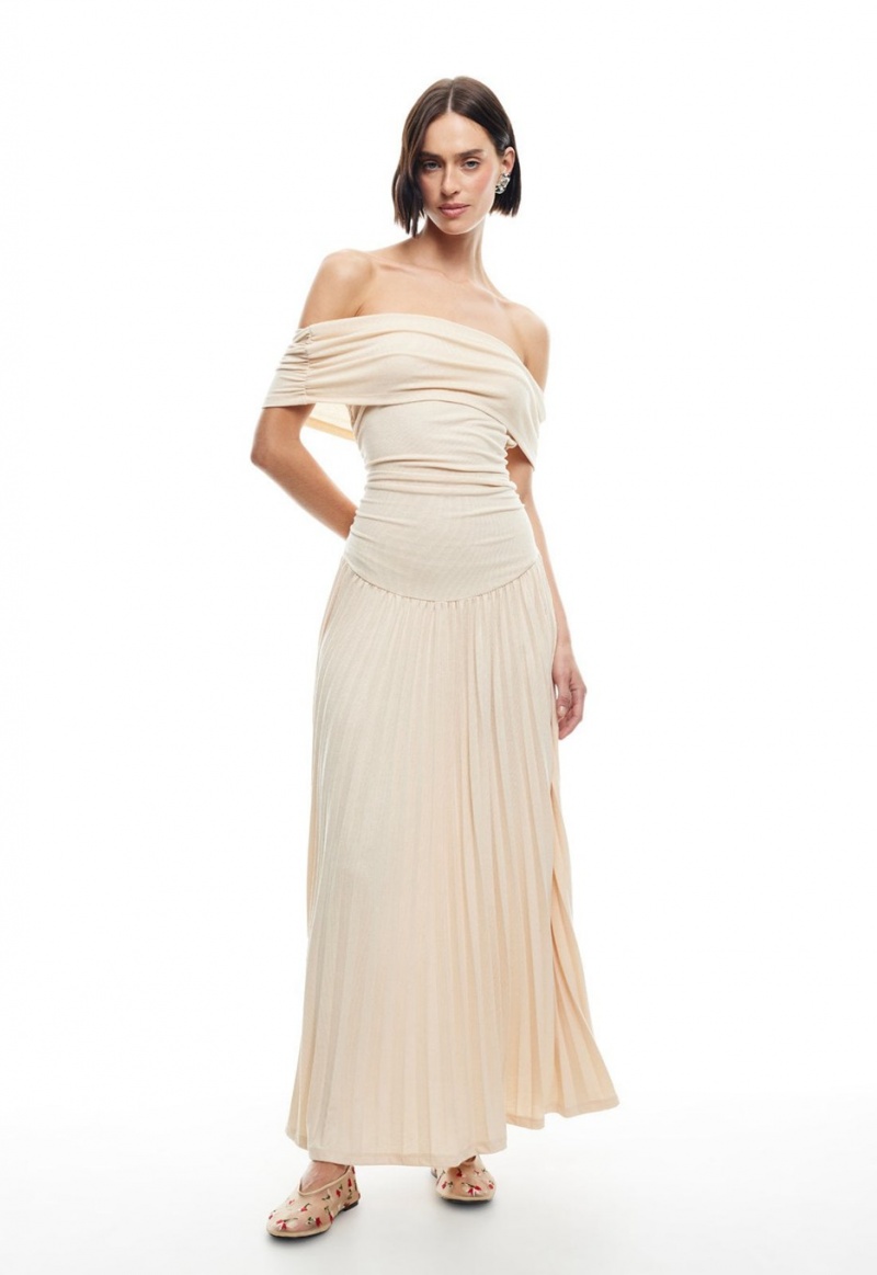 Beige Lioness Field Of Dreams Maxi Dress | India-CTBFE9750