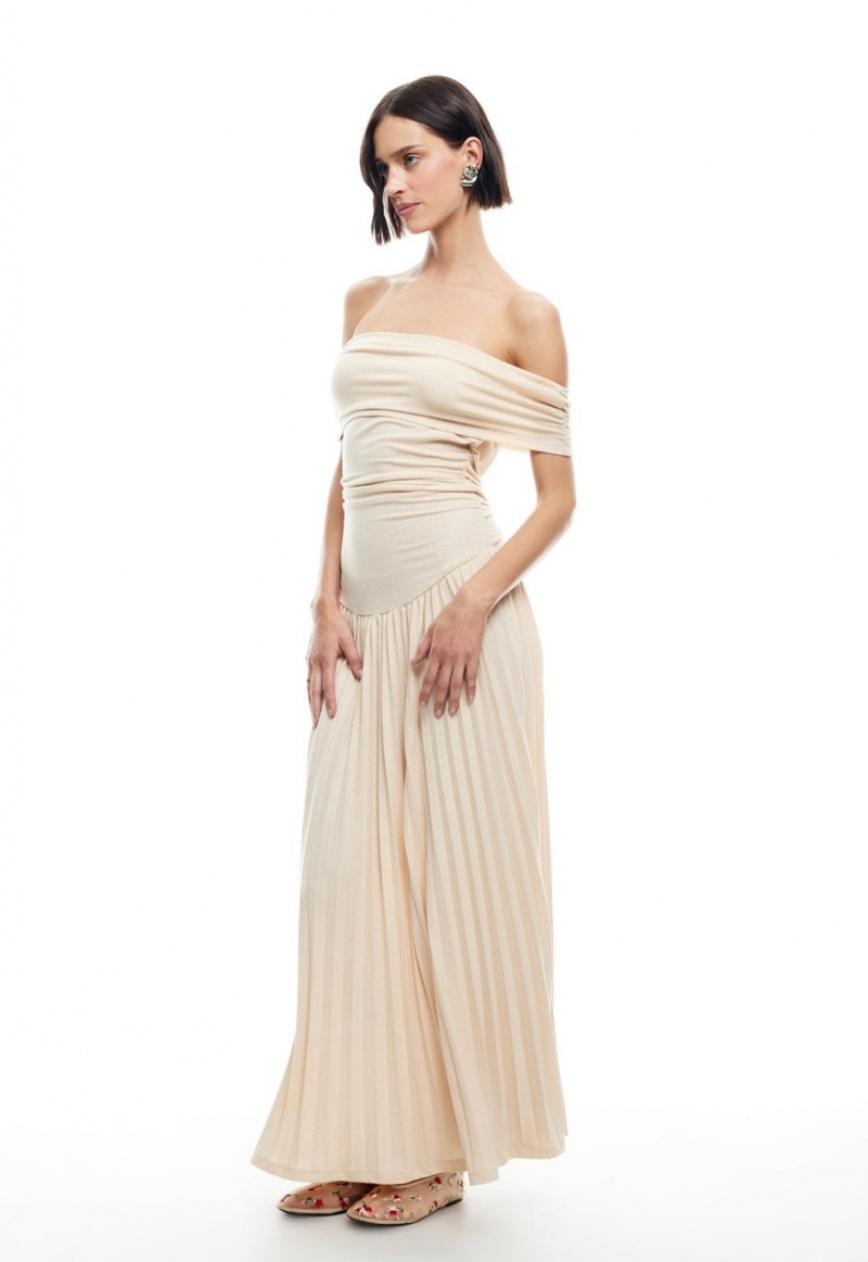 Beige Lioness Field Of Dreams Maxi Dress | India-CTBFE9750