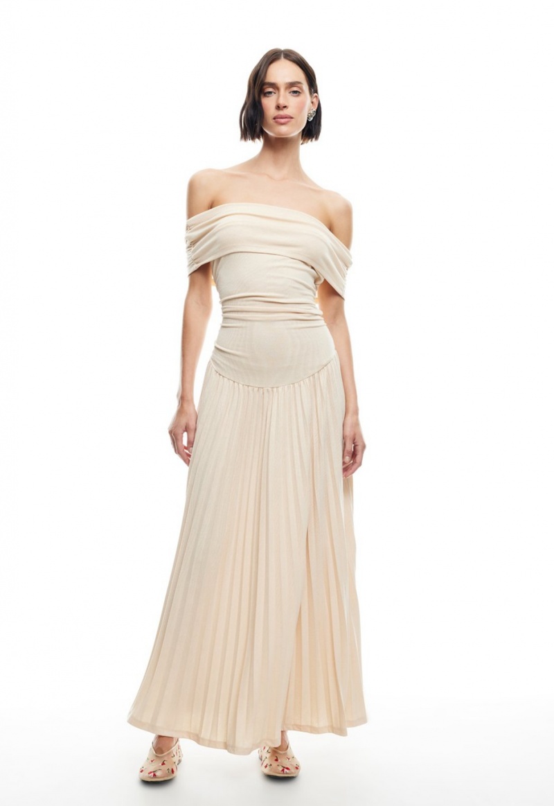 Beige Lioness Field Of Dreams Maxi Dress | India-CTBFE9750