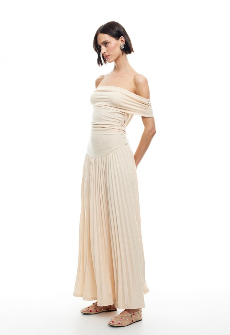 Beige Lioness Field Of Dreams Maxi Dress | India-CTBFE9750