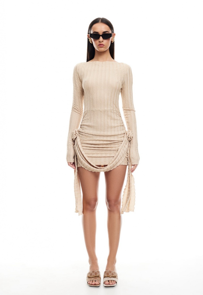 Beige Lioness Glory Mini Dress | India-IMJXS6075