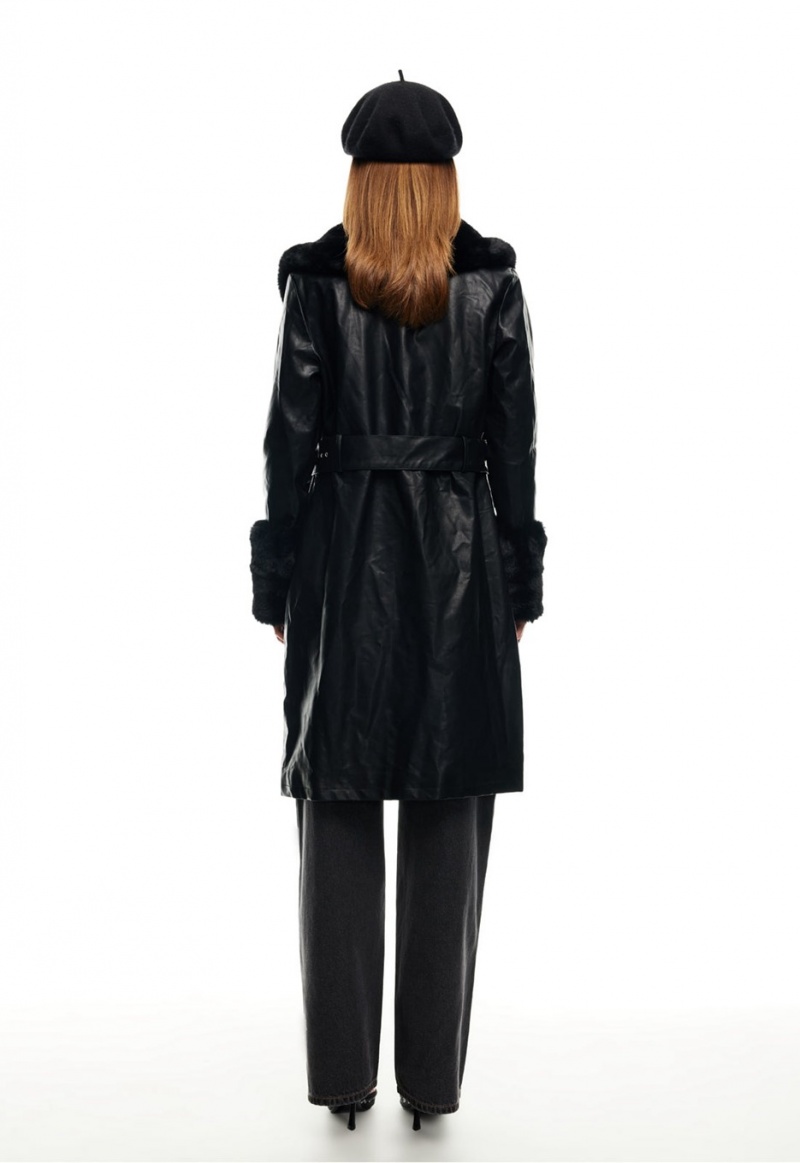 Black Lioness Brooklyn Long Coat | India-SCQEY7251