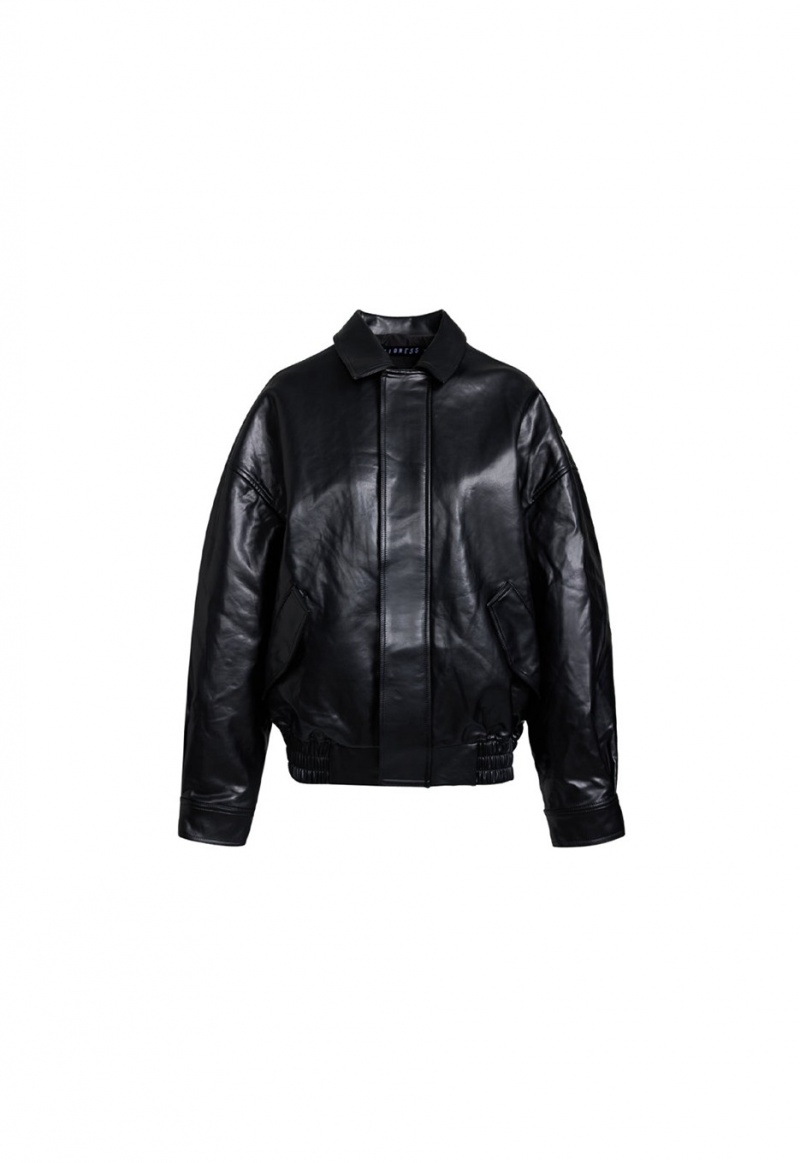 Black Lioness Kenny Bomber Jacket | India-DYAKE5497