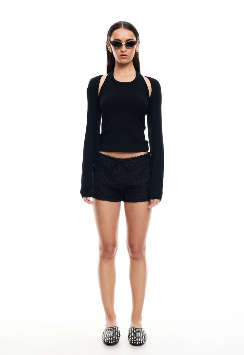 Black Lioness Kourt Bloomers Shorts | India-NCXJZ0275