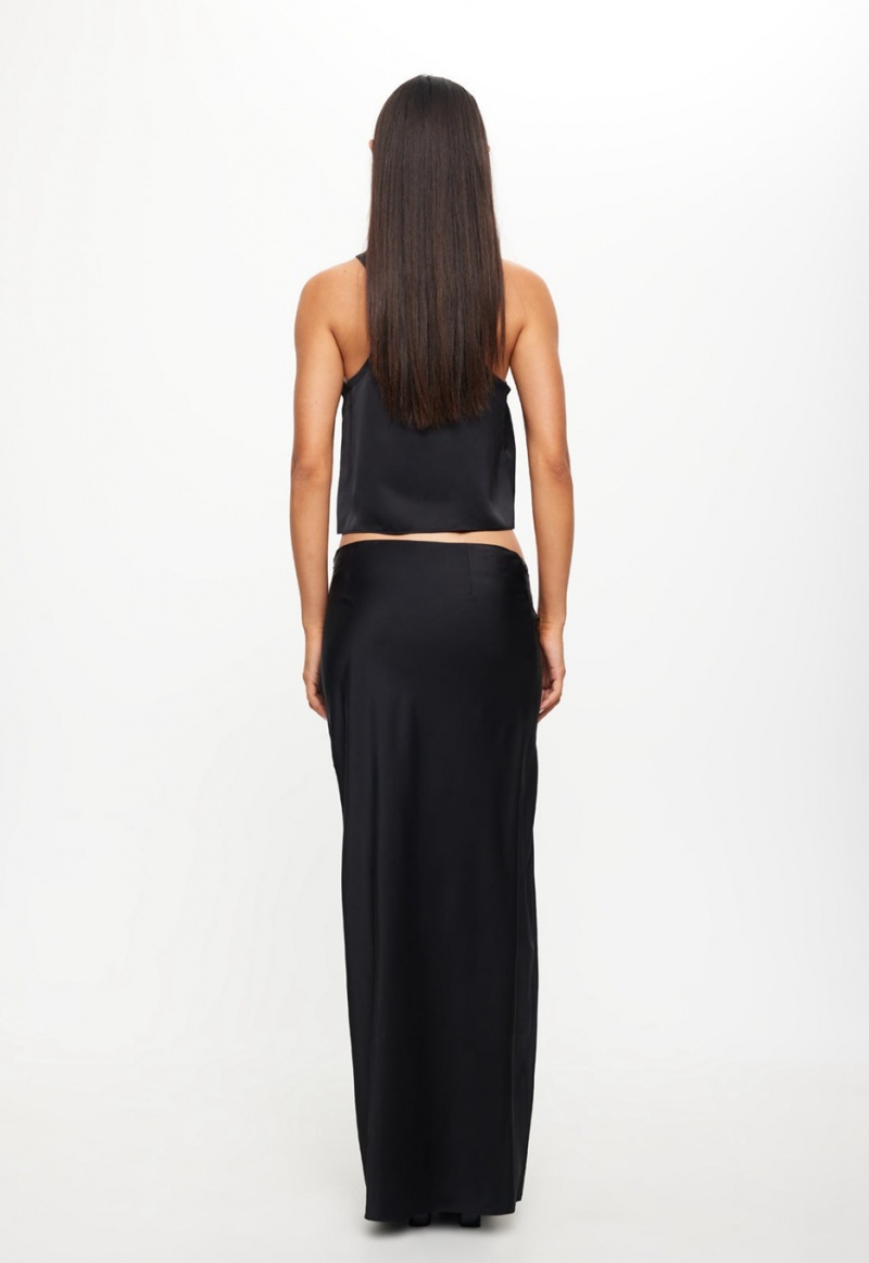 Black Lioness Mariah Maxi Skirt | India-VBTIM0276