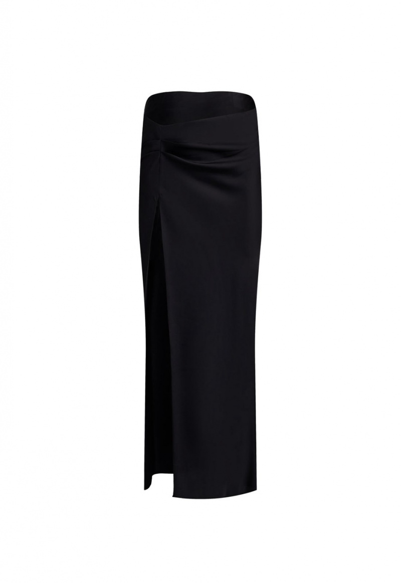 Black Lioness Mariah Maxi Skirt | India-VBTIM0276