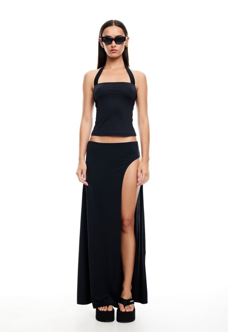 Black Lioness Merci Maxi Skirt | India-CWVML5984