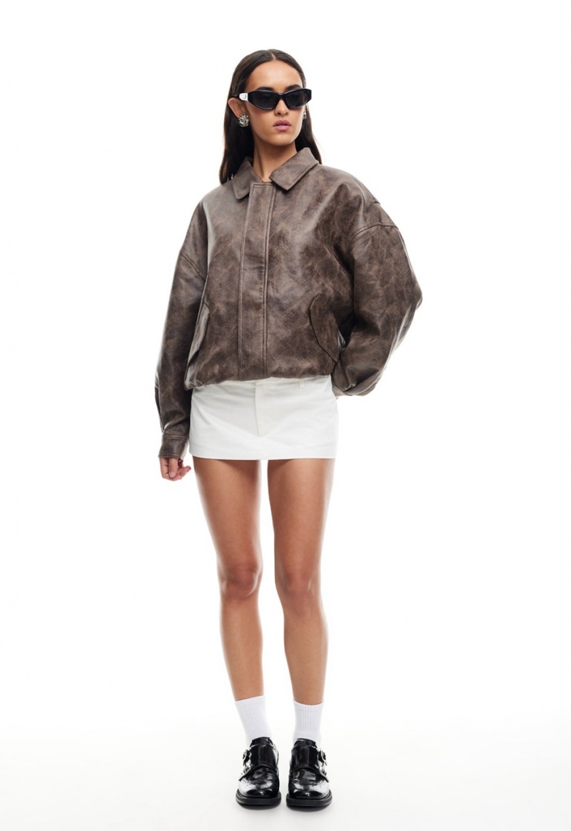 Chocolate Lioness Kenny Bomber Jacket | India-UTWZE7841