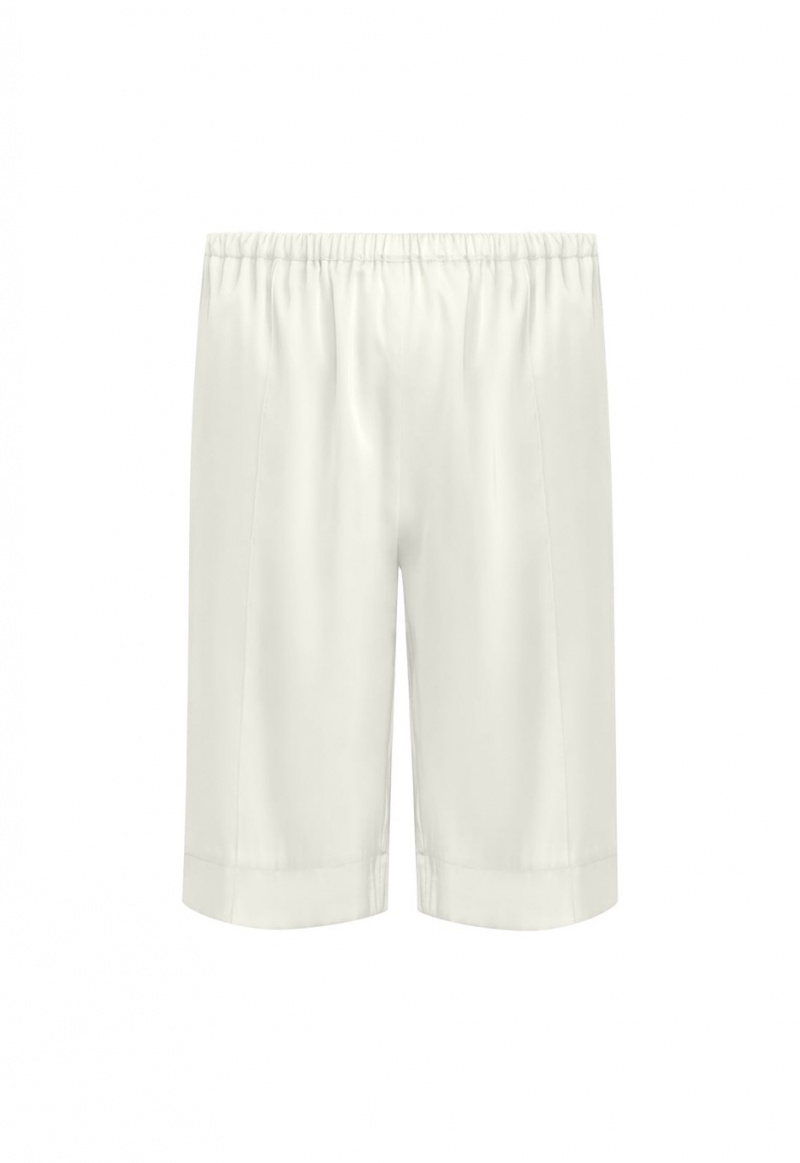 Cream Lioness Island Culottes Shorts | India-ANECH9075