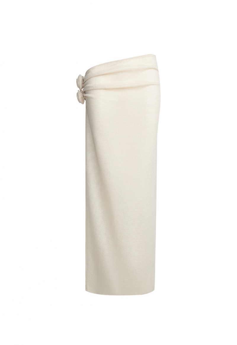 Cream Lioness Soul Mate Maxi Skirt | India-OSENI5362