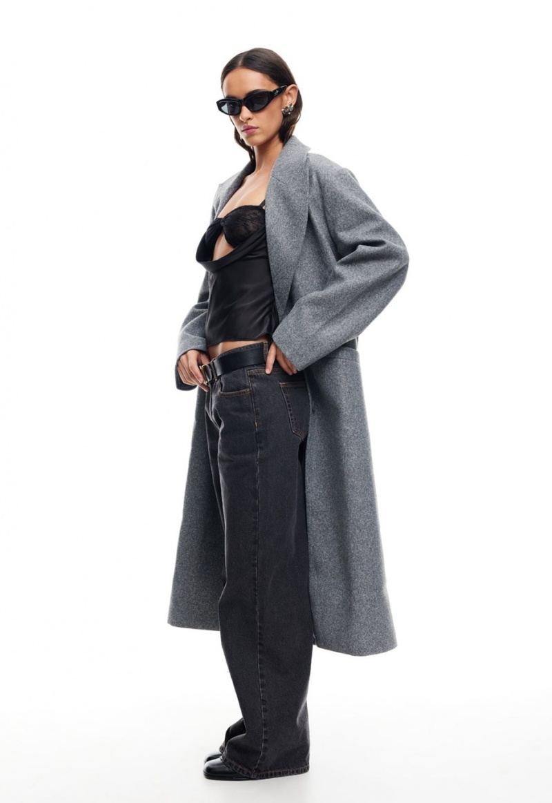 Grey Lioness Olsen Coat | India-SKFLR2436