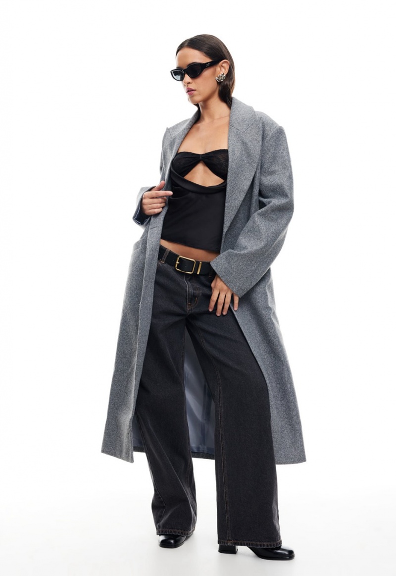 Grey Lioness Olsen Coat | India-SKFLR2436