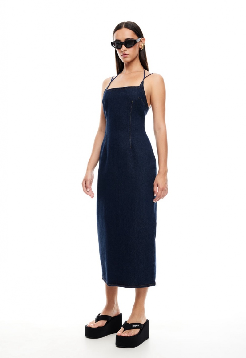 Indigo Lioness Birkin Midi Dress | India-WZUIC0296