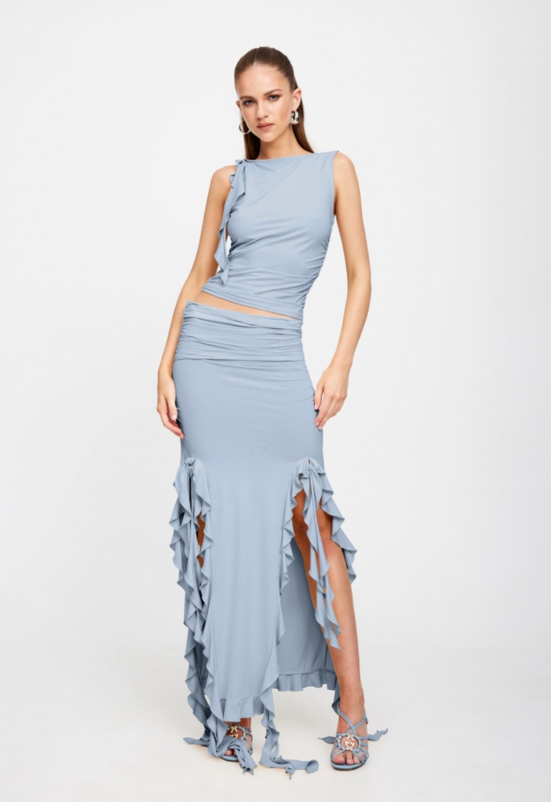 Light Blue Lioness Rendezvous Skirt | India-RXSLV8209