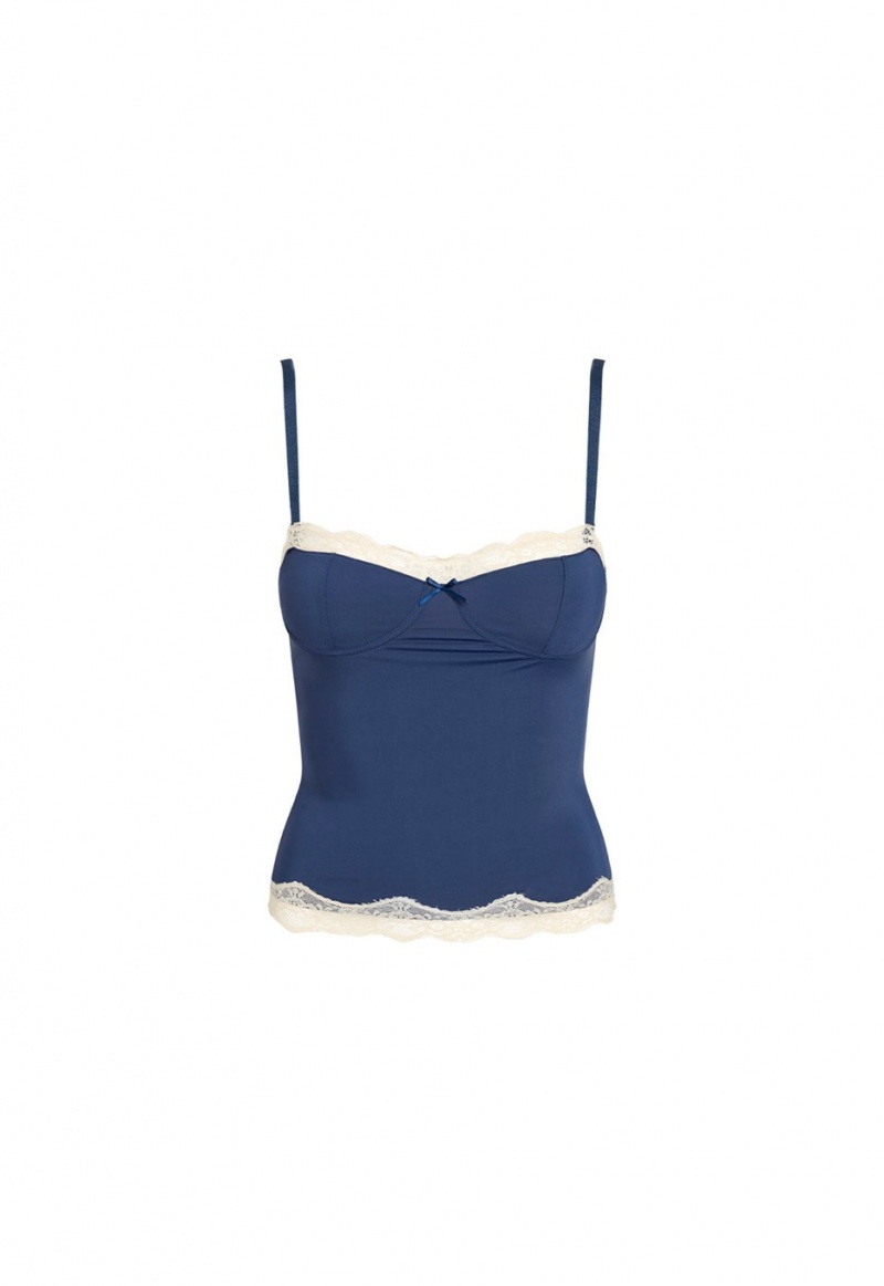 Navy Lioness Model Cami Top | India-XLFTQ2659