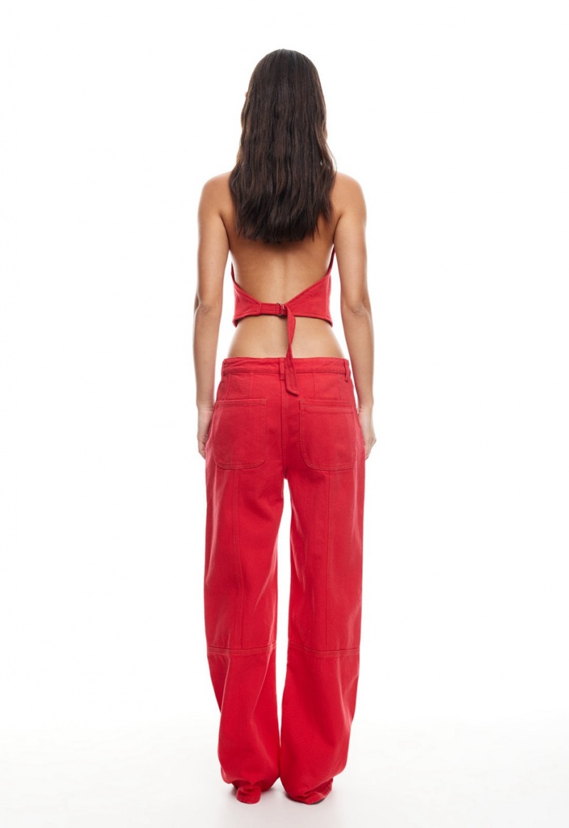 Red Lioness Je Suis Halter Top | India-AUZDE7851