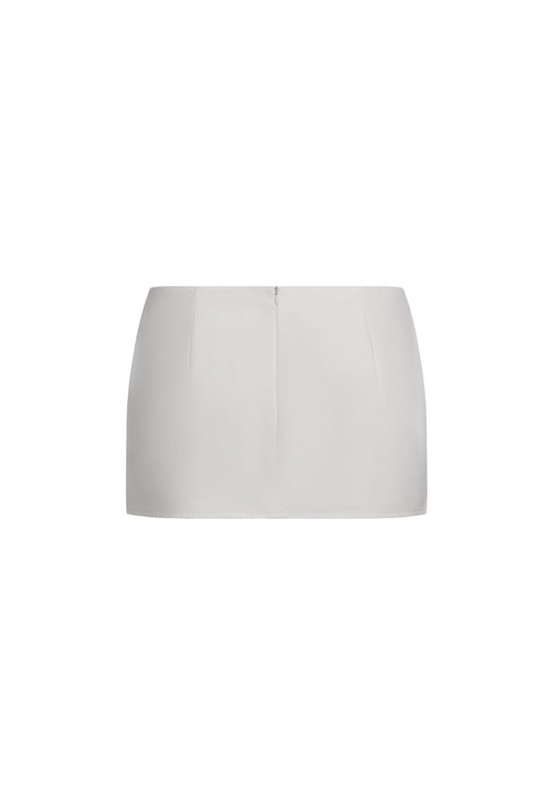 White Lioness Clicquot Mini Skirt | India-XPVYT8307