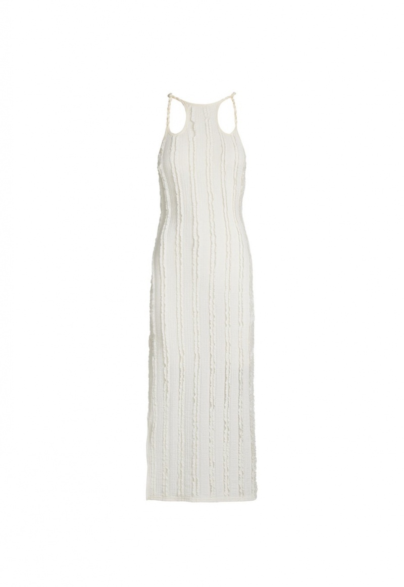 White Lioness Double Strap Midi Dress | India-TQACJ4582