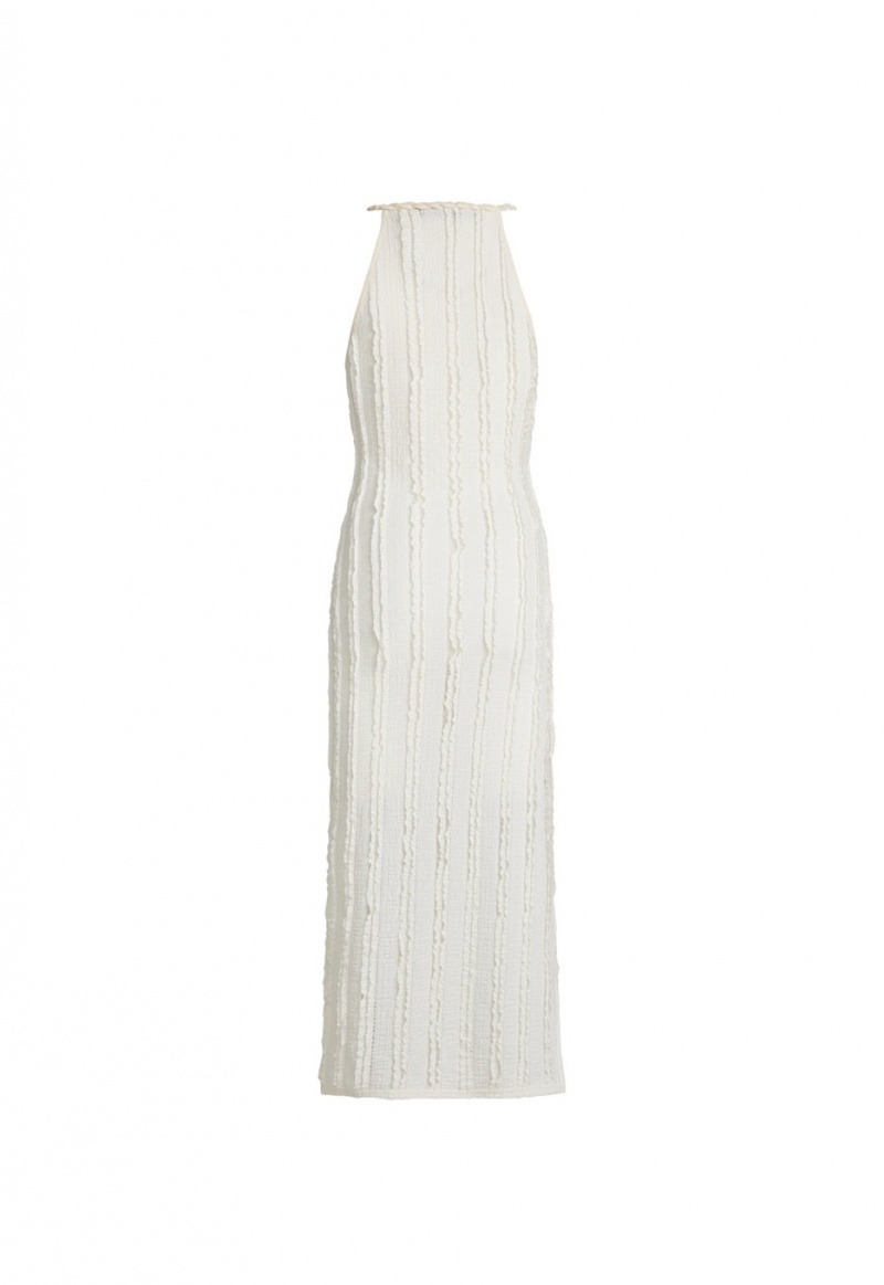 White Lioness Double Strap Midi Dress | India-TQACJ4582