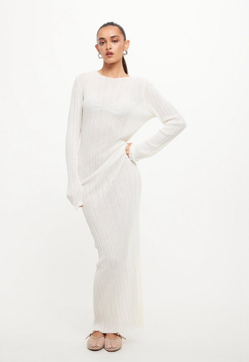 White Lioness Prophecy Maxi Dress | India-JEXTM9402