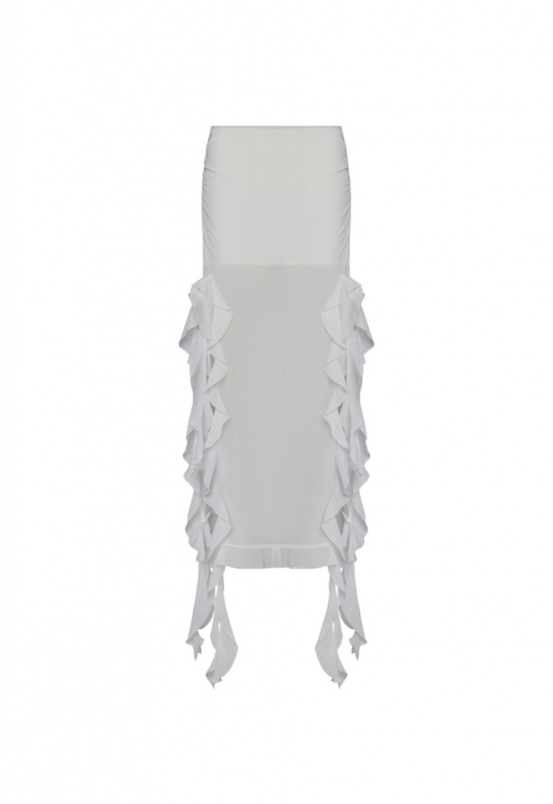 White Lioness Rendezvous Skirt | India-ZFXNB7152