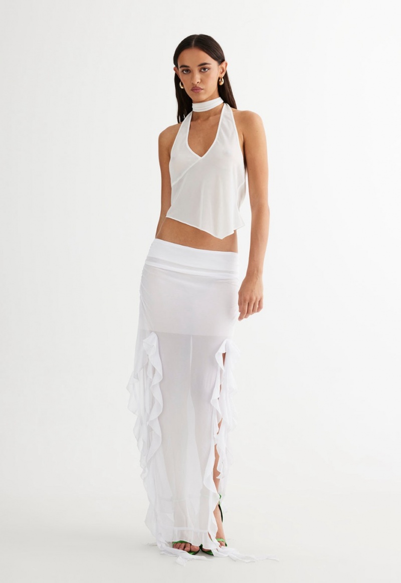 White Lioness Rendezvous Skirt | India-ZFXNB7152