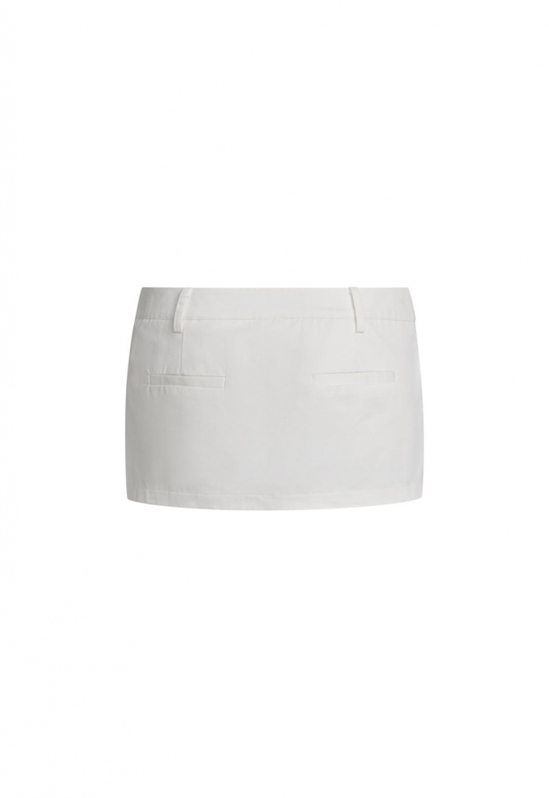 White Lioness Rhode Mini Skirt | India-YSIPF2783