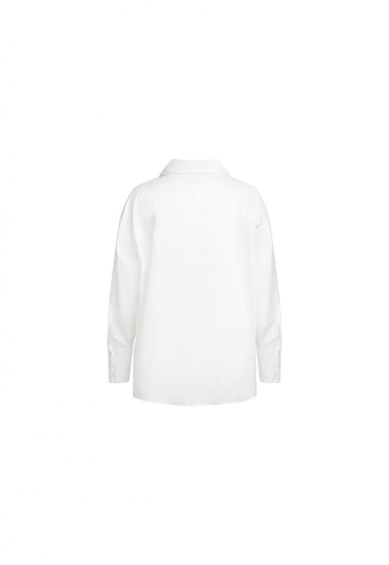 White Lioness Valentino Tie Shirt | India-TSXYI7891